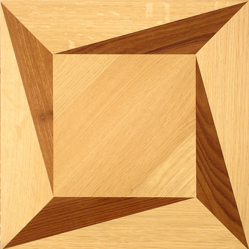 Prisma Tafel – Eiche & Nuss, Geometrische Tafel