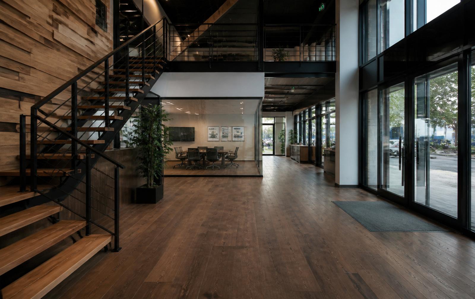 Bürolobby mit Stiege, Wien 3 – Produktfamilie B:HARD